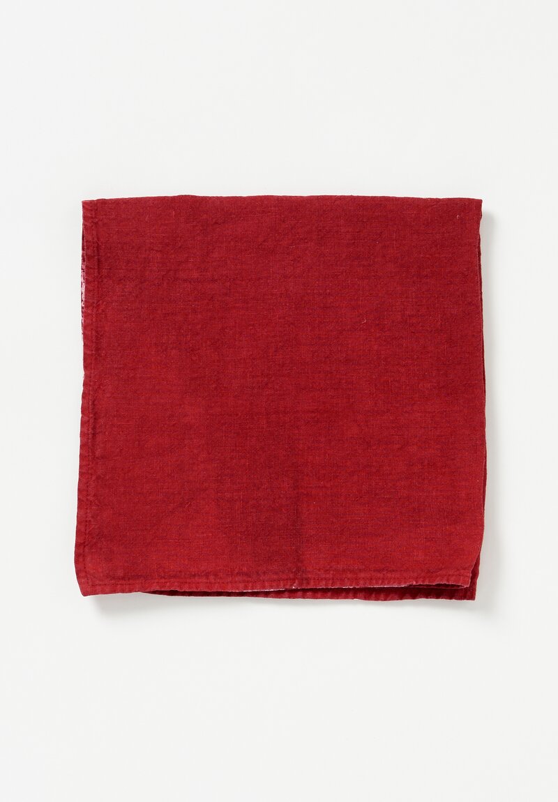 Linen Square Napkin in Rosso	