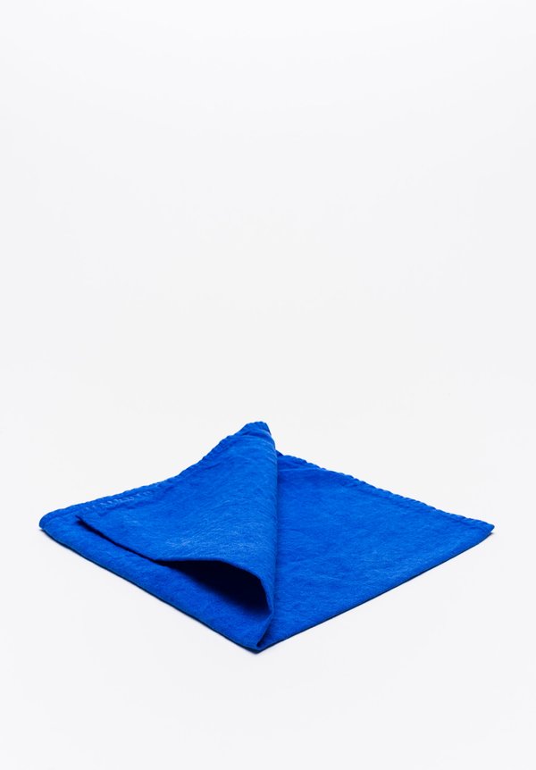 Linen Square Napkin in Blu