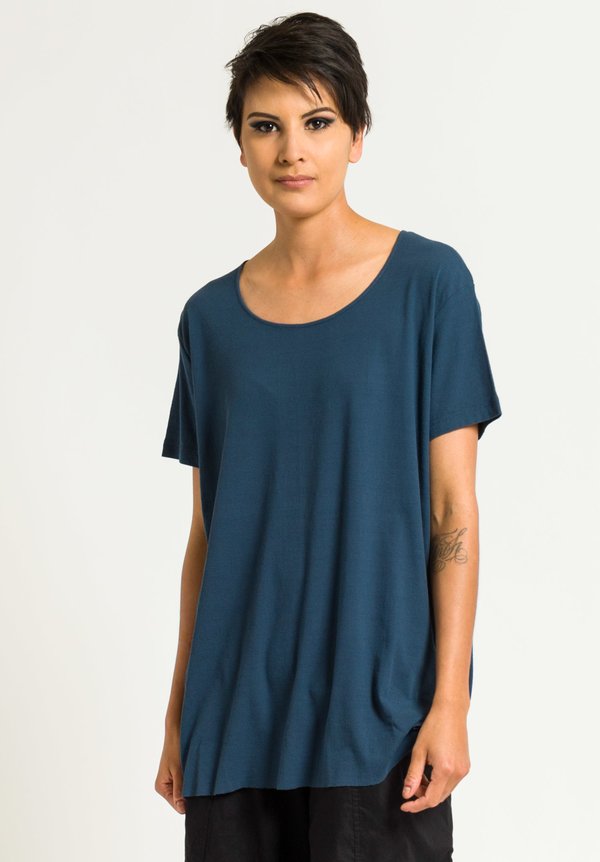 Rundholz Ribbed Jersey Tee in Topas