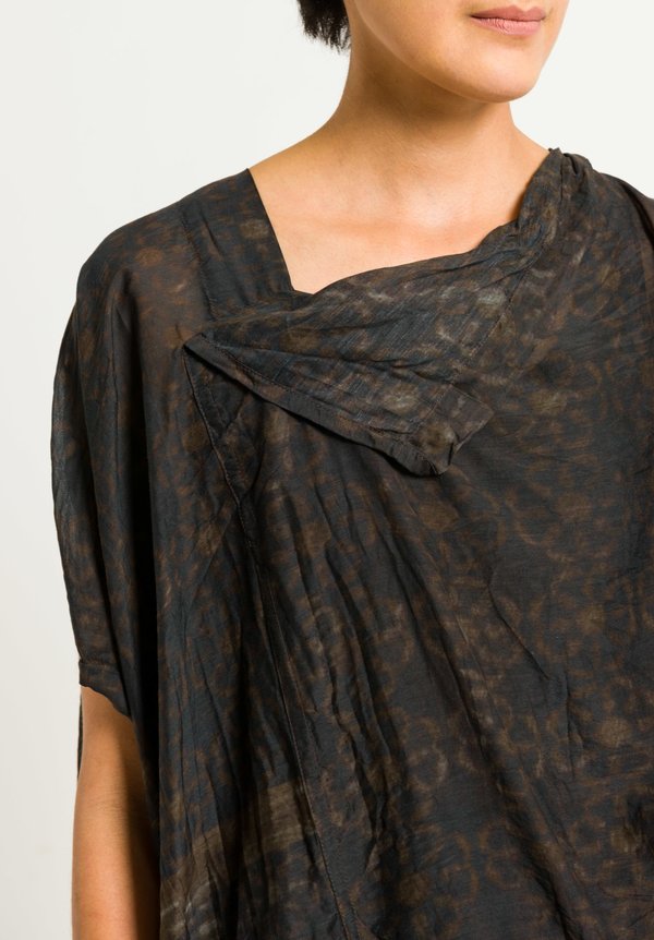 Rundholz Abstract Print Asymmetric Top in Des. 053