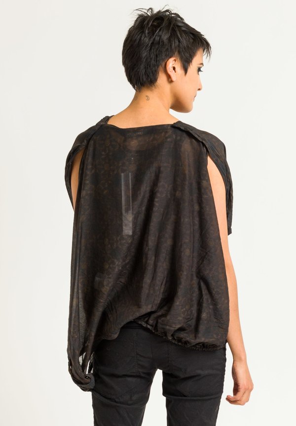 Rundholz Abstract Print Asymmetric Top in Des. 053