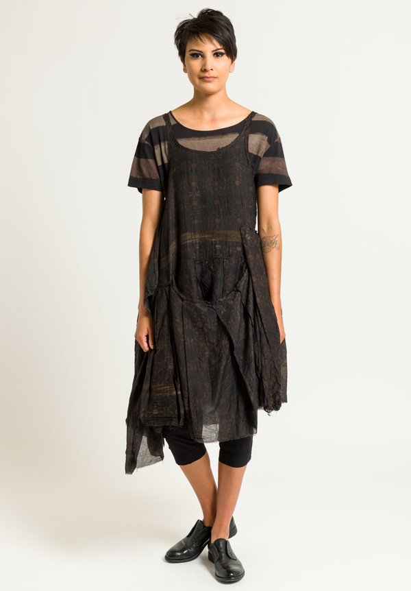 Rundholz Sheer Abstract Print Tunic in Des. 053