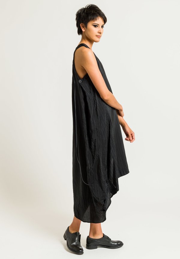 Rundholz Sleeveless Striped Dress in Black | Santa Fe Dry Goods ...
