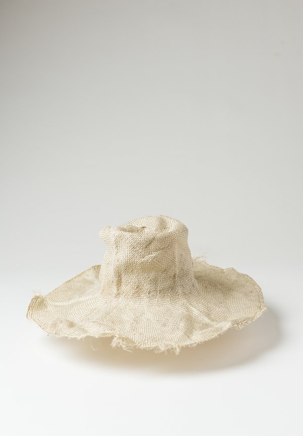 Reinhard Plank Straw Comme Ramie Hat in Natural