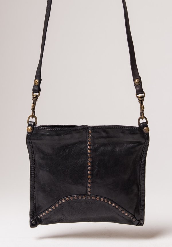 Campomaggi Small Studded Crossbody Bag in Black