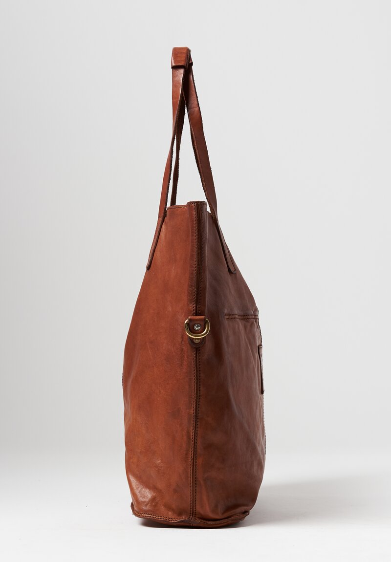 Campomaggi Large Shopping Tote in Cognac	