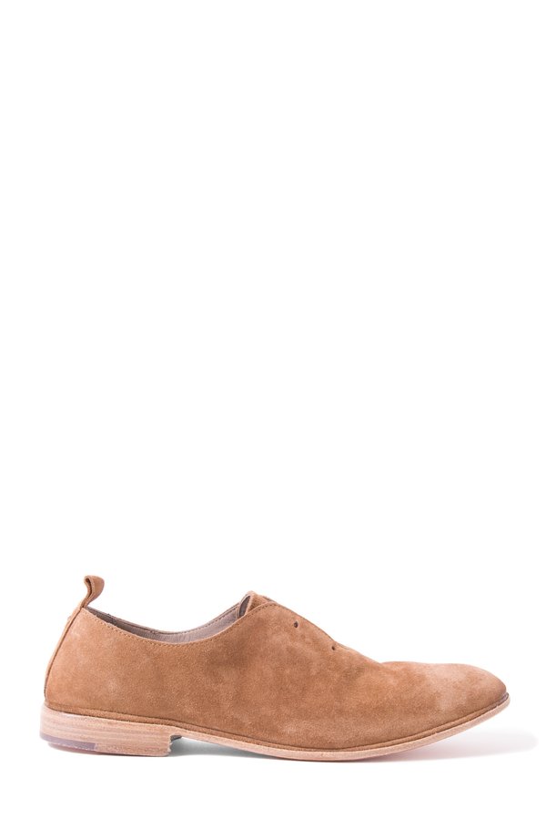 Elia Maurizi Leather Loafer in Softy Sigaro