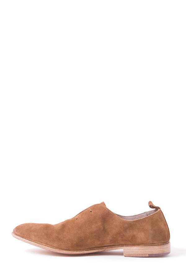 Elia Maurizi Leather Loafer in Softy Sigaro