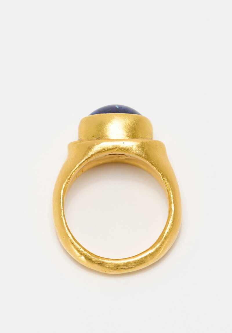 Greig Porter 22K Brushed Gold & Tanzanite Ring