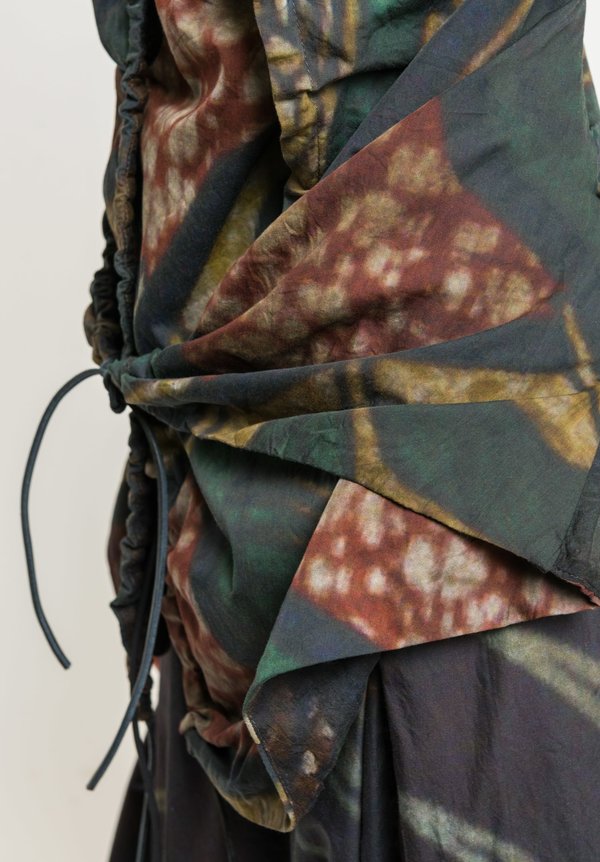 Rundholz Asymmetric Tie Detail Shirt Jacket in Des. 035