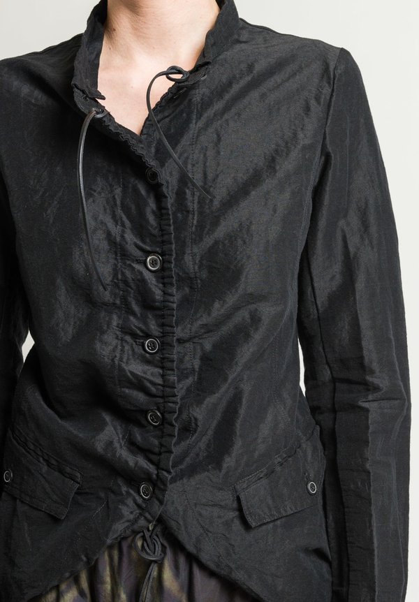 Rundholz Drawstring Detail Jacket in Black