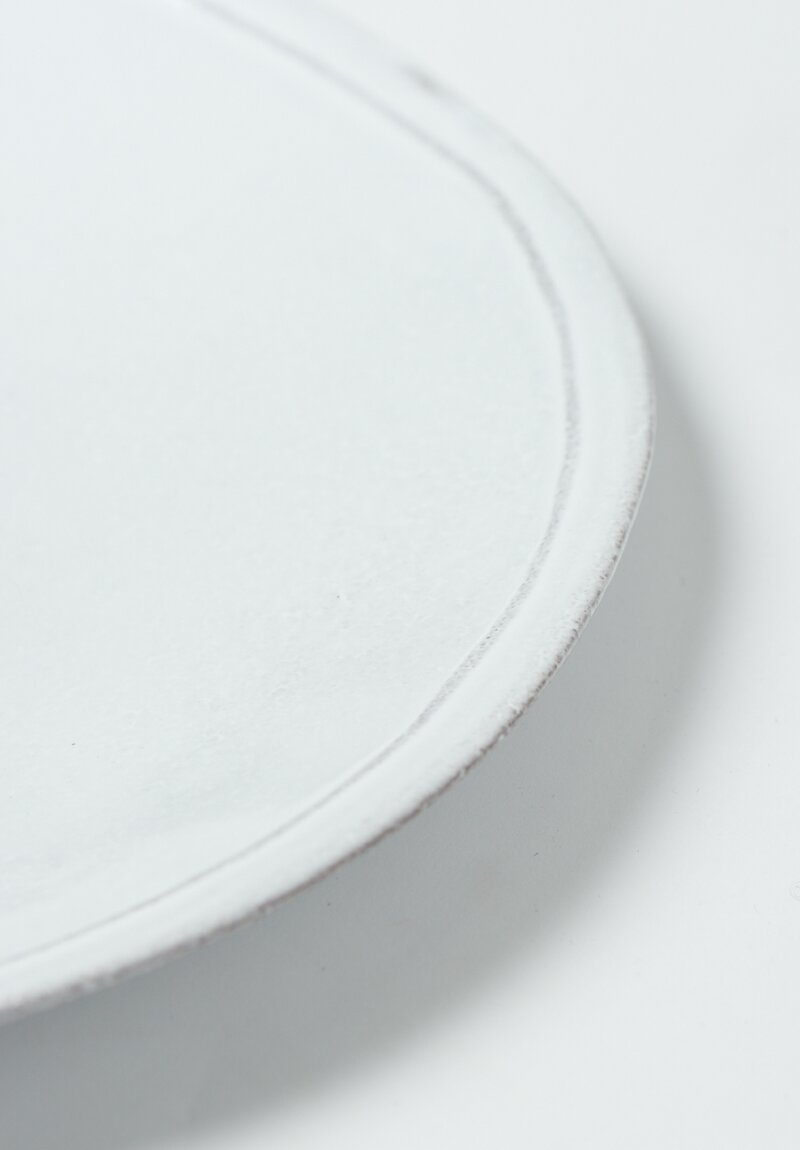 Astier de Villatte Simple Dinner Plate in White	