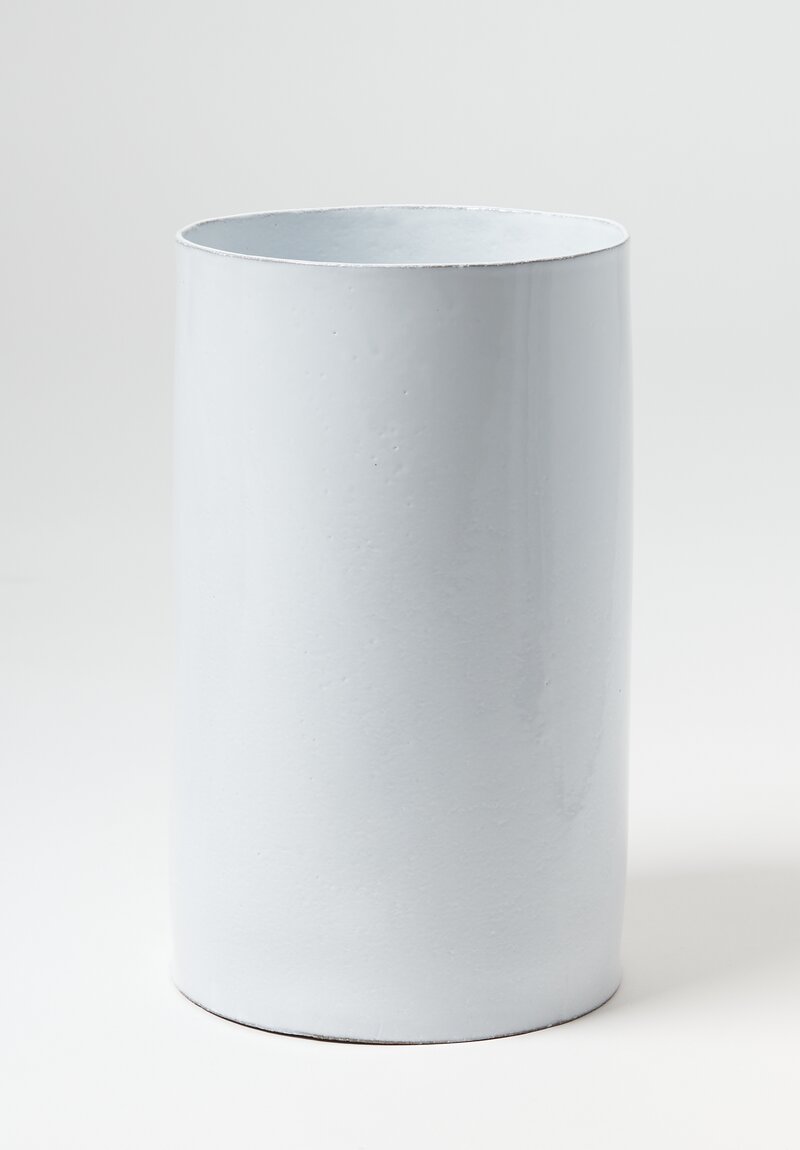 Astier de Villatte Rien Large Tube Vase White