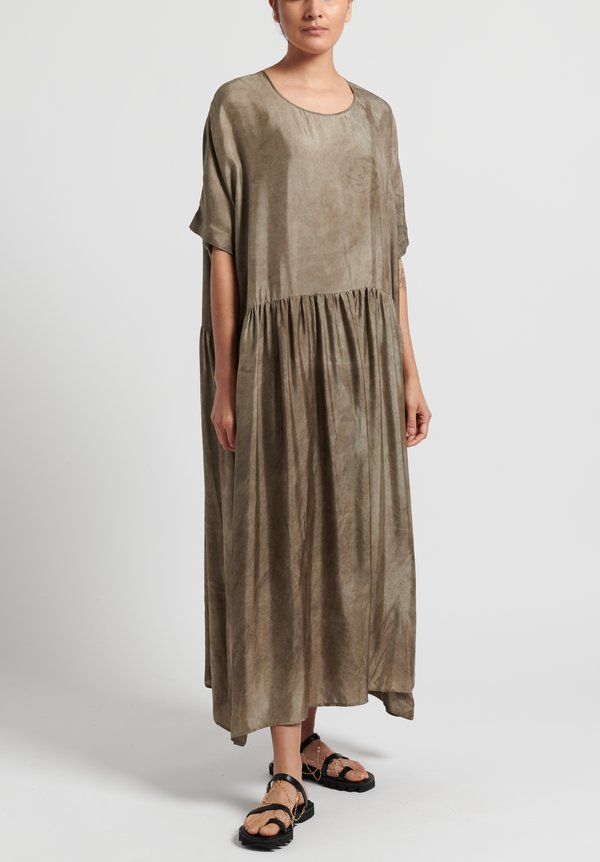Uma Wang Moulay Anevy Dress in Grey Brown