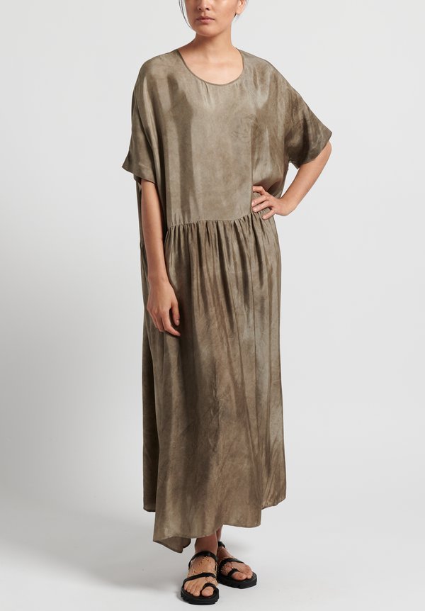 Uma Wang Moulay Anevy Dress in Grey Brown