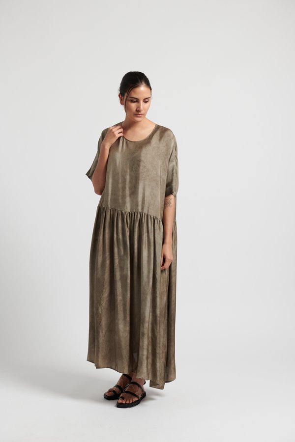 Uma Wang Moulay Anevy Dress in Grey Brown | Santa Fe Dry Goods ...