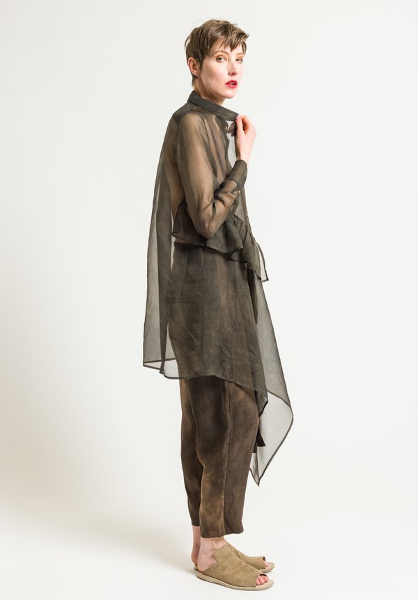 Uma Wang Sheer Tille Shirt in Dark Grey | Santa Fe Dry Goods . Workshop ...