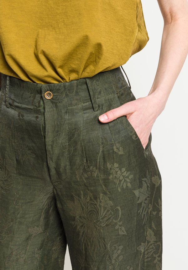 Uma Wang Coraggio Potina Pants in Dark Green