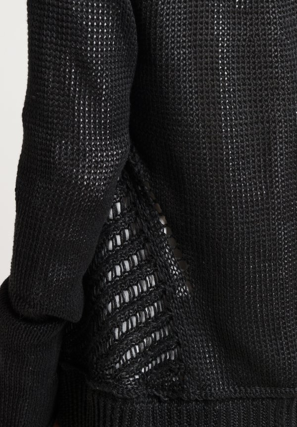 Urban Zen Artisan Basket Stitch Cardigan in Black