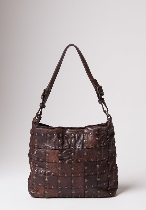 Campomaggi Pocket Bag with Studs in Brown