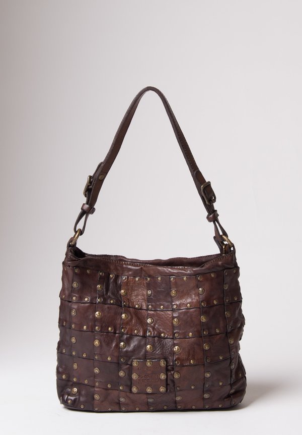 Campomaggi Pocket Bag with Studs in Brown
