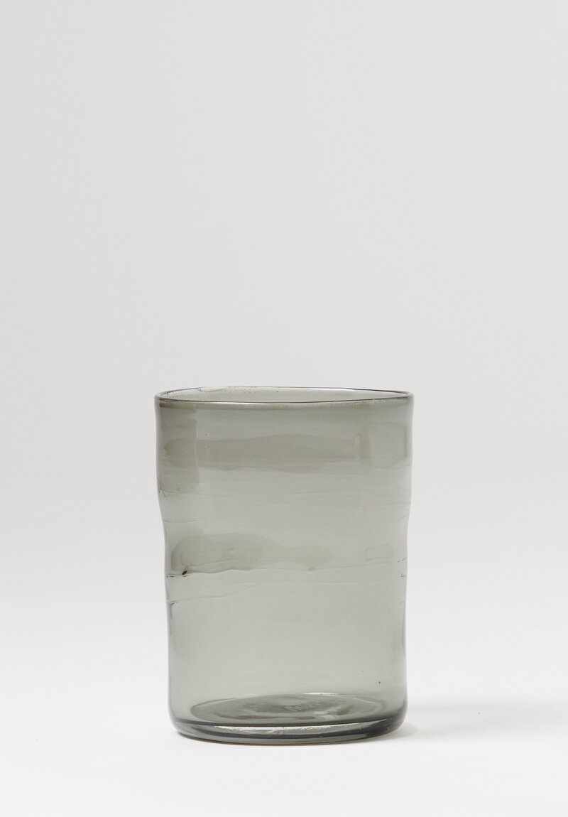 Michael Ruh Handblown Juice Glass in Neutral Grey	