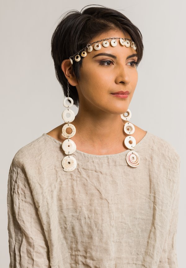 Holly Masterson One-of-a-Kind Shell Currency Necklace & Headband
