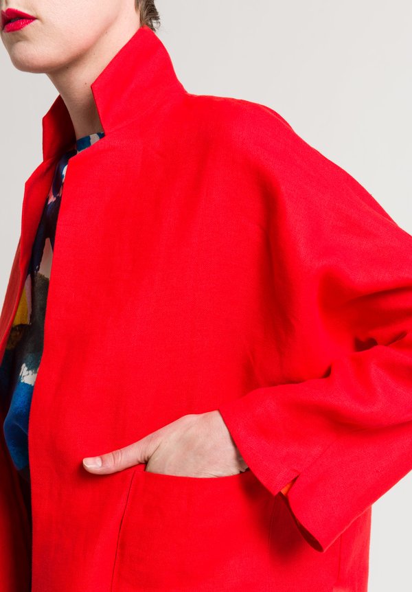 Daniela Gregis Peony Jacket in Red