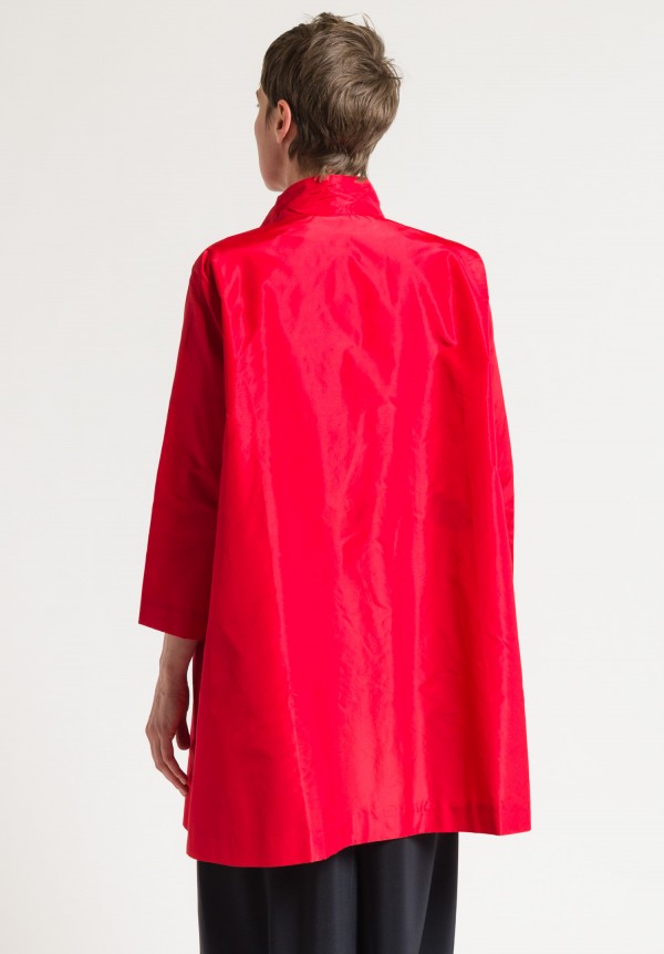 Daniela Gregis Silk Punto Jacket in Red