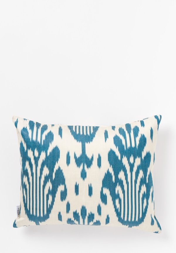 Les-Ottomans Suzani Pillow in Light Blue/ White