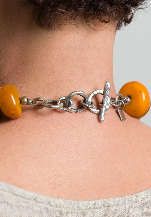 Holly Masterson Tibetan Amber Necklace