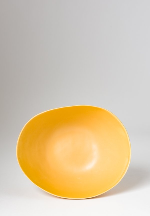Christiane Perrochon Stoneware Bowl in Yellow	