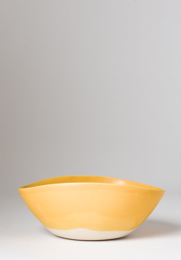 Christiane Perrochon Stoneware Bowl in Yellow	