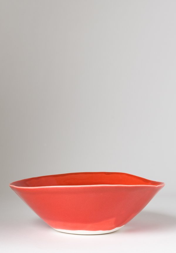 Christiane Perrochon Porcelain Serving Bowl in Red	