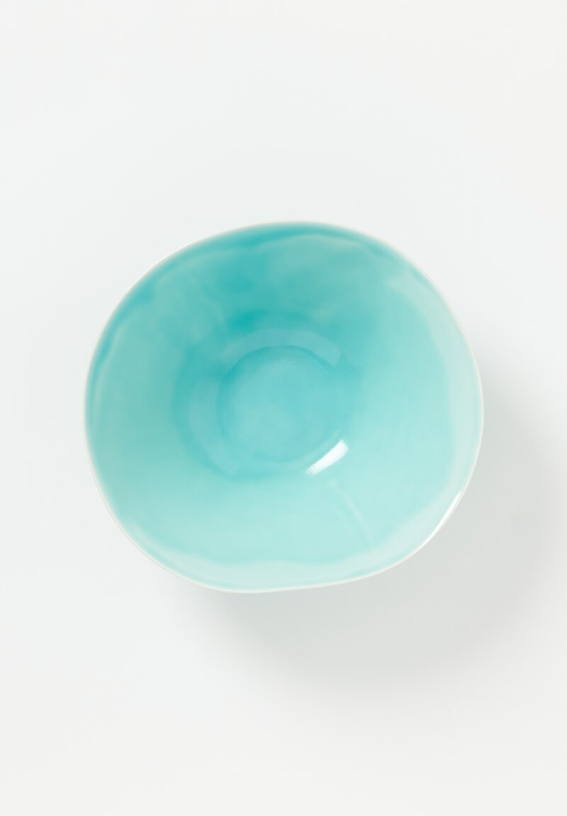 Christiane Perrochon Porcelain Serving Bowl in Turquoise	