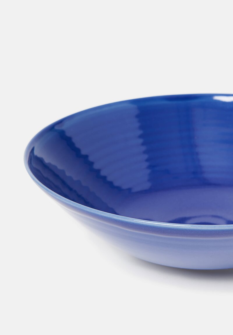 Christiane Perrochon Large Stoneware Serving Bowl in Cobalt Blue	