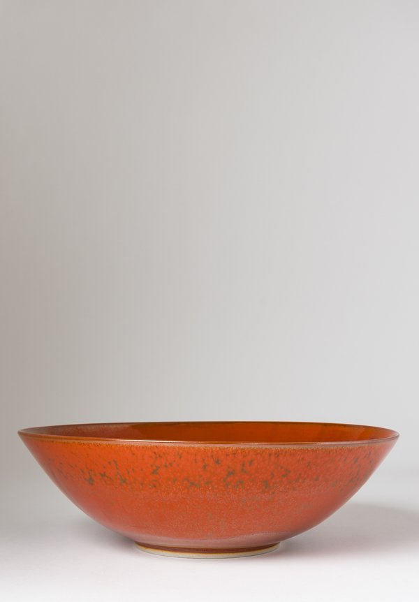 Christiane Perrochon Large Stoneware Serving Bowl in Iron Red	