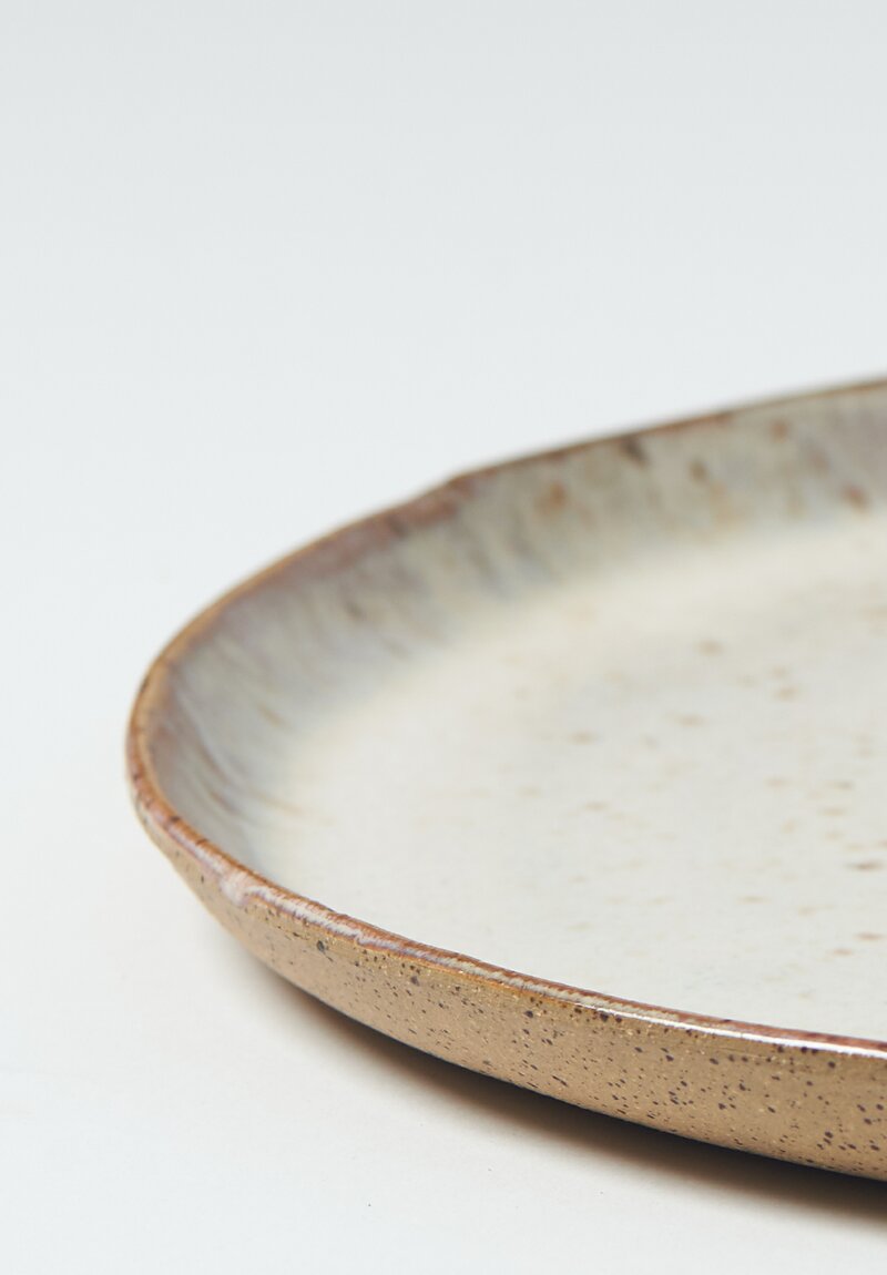 Danny Kaplan Handmade Ceramic Dinner Plate in Moon	
