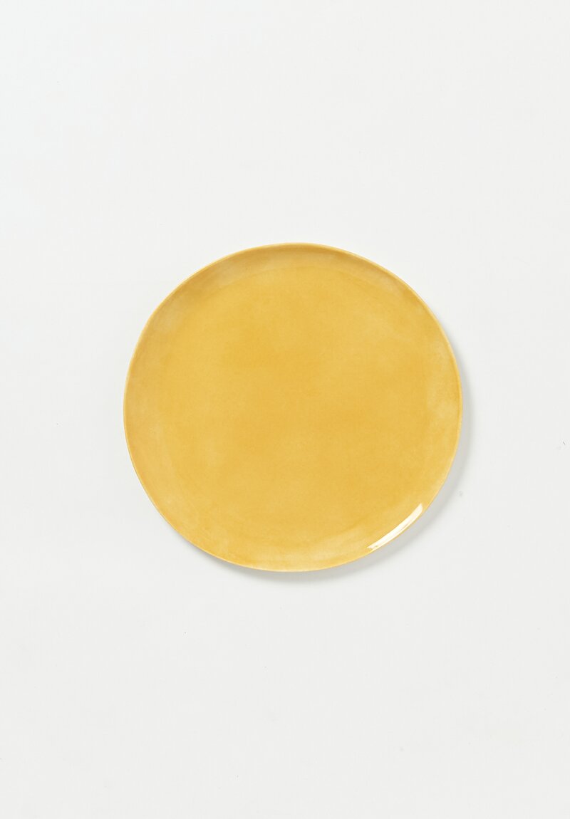 Bertozzi Solid Painted Dessert Plate in Giallo	