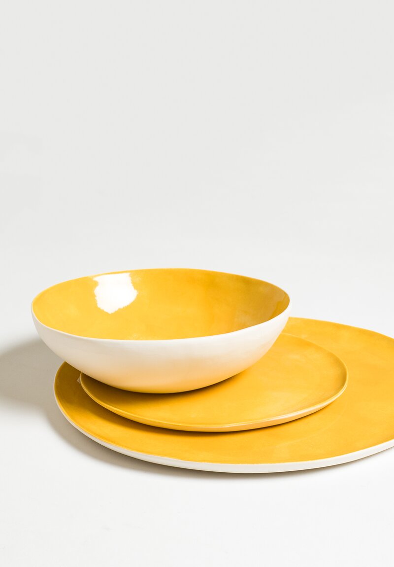 Solid Painted Dessert Plate in Giallo