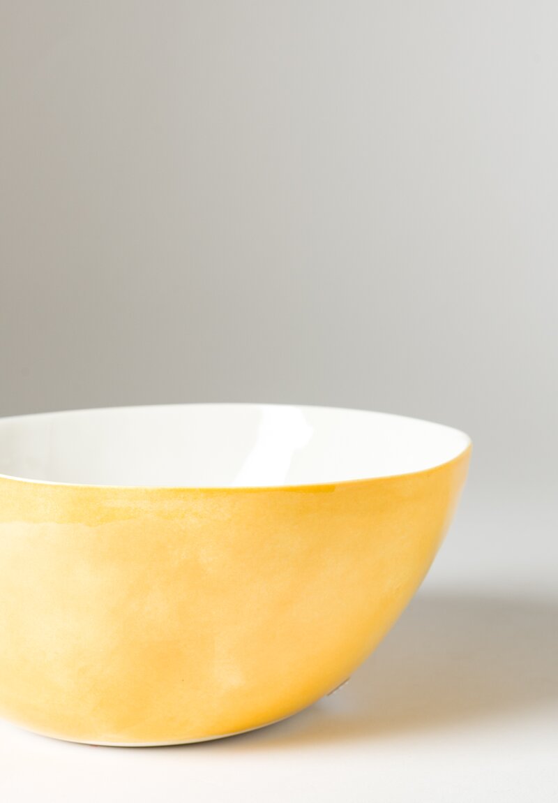 Exterior Solid Painted Salad Bowl in Gold