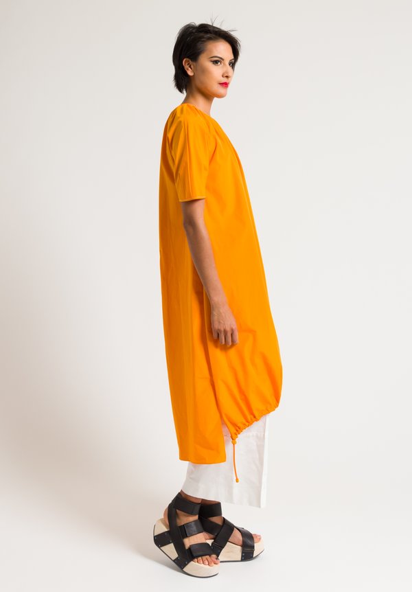 Marni Short Sleeve Sporty Dress in Light Orange