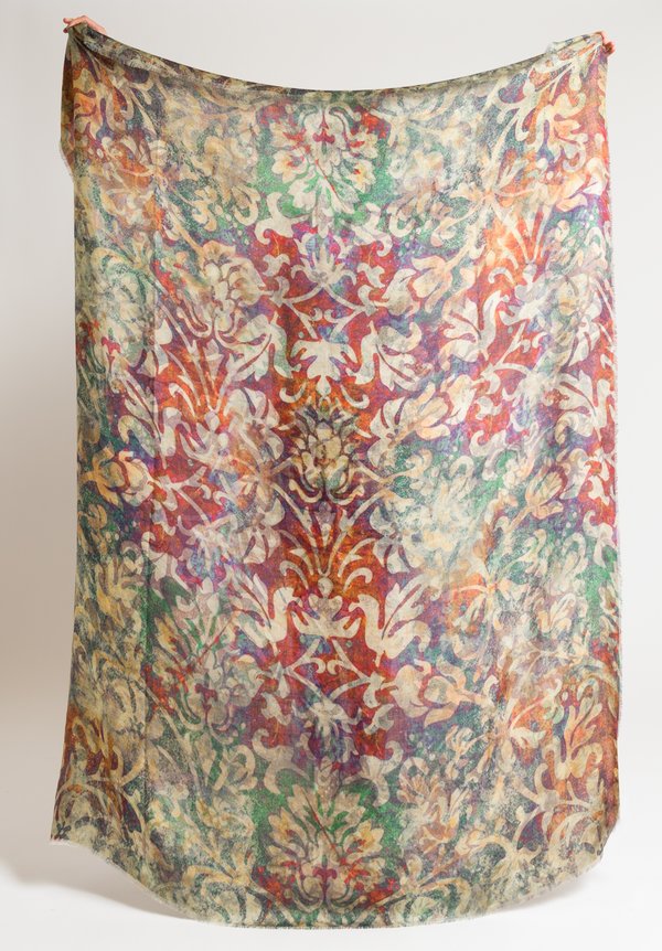 Alonpi Cashmere Printed Scarf in Freya Multi	