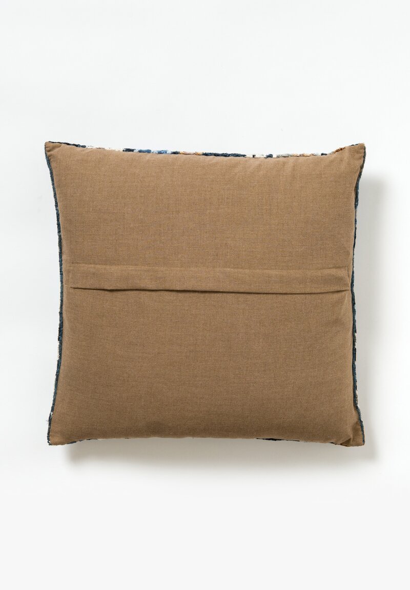 Tibet Home Knotted & Woven Square Pillow in Cloud Blue	