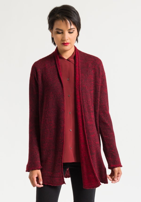 Lainey Keogh Belted Cardigan in Red	