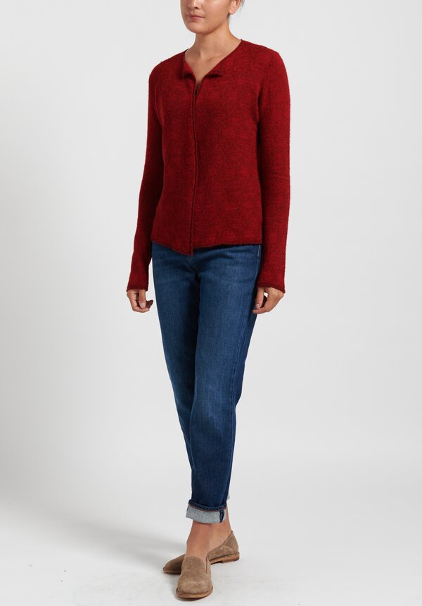 Lainey Keogh Lightweight Cardigan in Red	