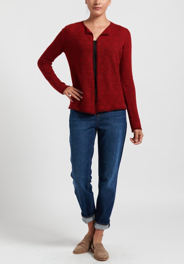 Lainey Keogh Lightweight Cardigan in Red	