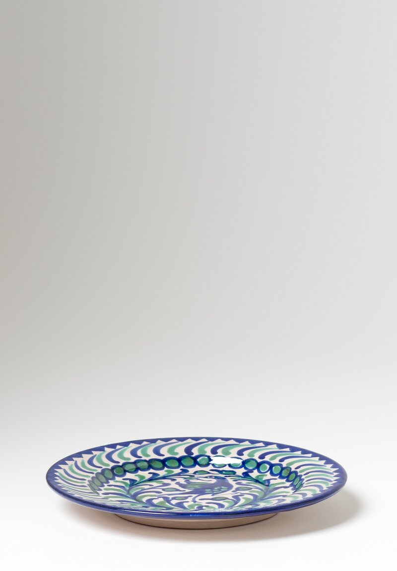 Casa Lopez Hand Painted Side Plate Green