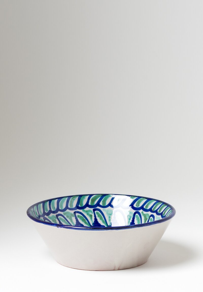 Casa Lopez Hand Painted Small Serving Bowl in Green