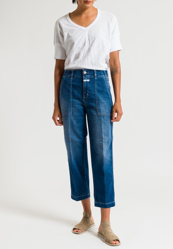 Closed Tony Relaxed Jeans in Worker Mid Blue	